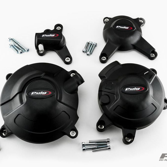 Ensemble de caches moteur 4 pièces Puig Yamaha MT-09 / Tracer 900 / Niken