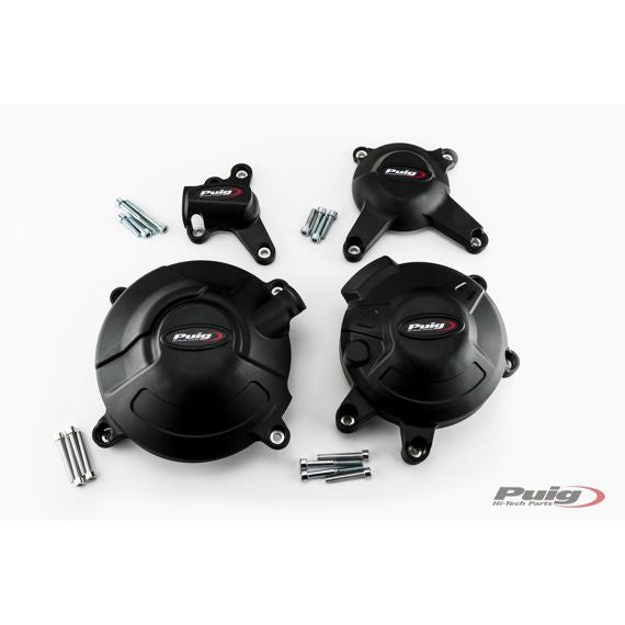 Ensemble de caches moteur 4 pièces Puig Yamaha MT-09 / Tracer 900 / Niken
