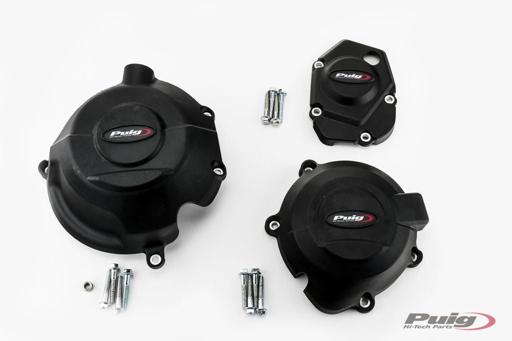 Ensemble de caches moteur 3 pièces Puig Kawasaki Z900 '17- / Z900SE '22-