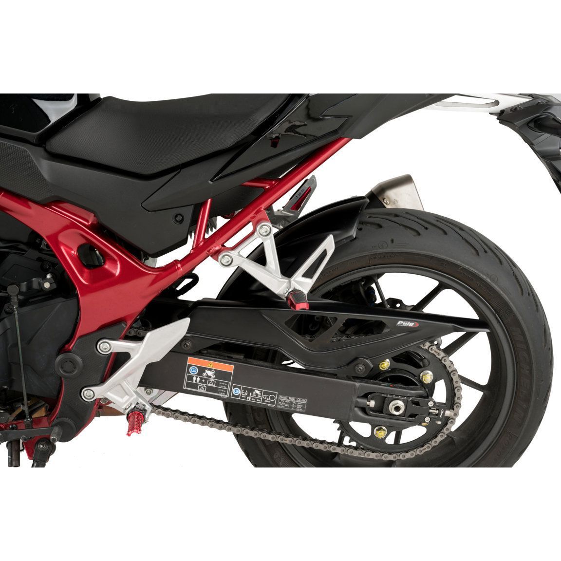 Garde-boue arrière Puig look carbone Honda CB750 Hornet '23-