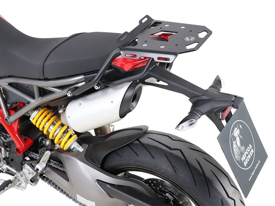 Porte-bagages supérieur noir Minirack Hepco&Becker Ducati Hypermotard 950/SP '19-