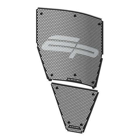 Jeu de caches radiateur noir RACE Evotech Performance Ducati Streetfighter V4 '20-