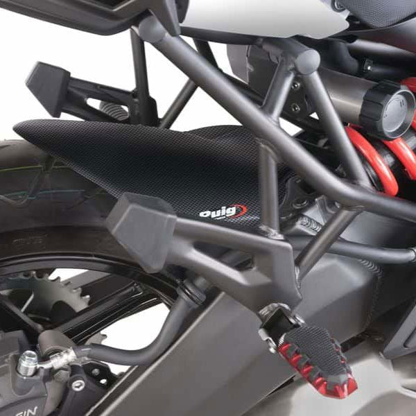 Garde-boue arrière Puig look carbone Kawasaki Versys 650 '07-