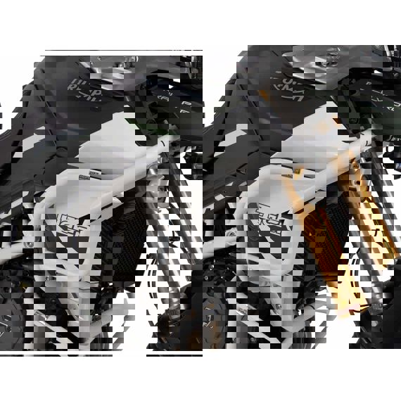 Pare-choc Hepco&Becker blanc (réservoir) Triumph Tiger 850 Sport '21-