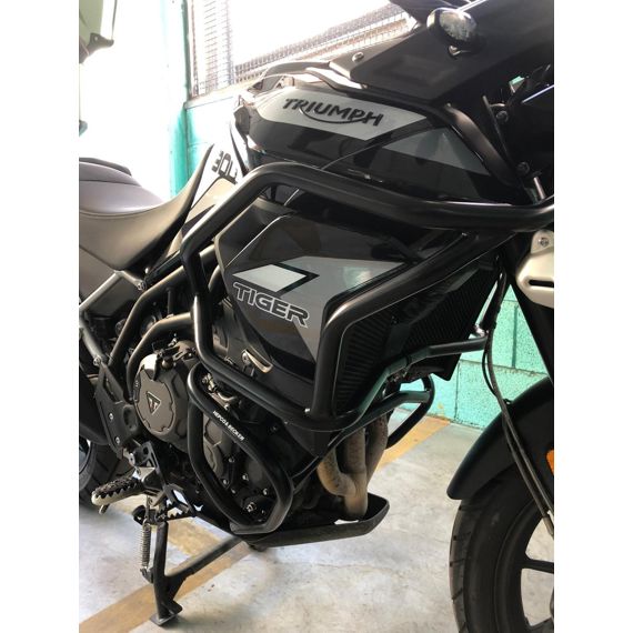 Pare-choc au dessus du SOLID (protection de réservoir) noir Hepco&Becker Triumph Tiger 850 Sport '21-