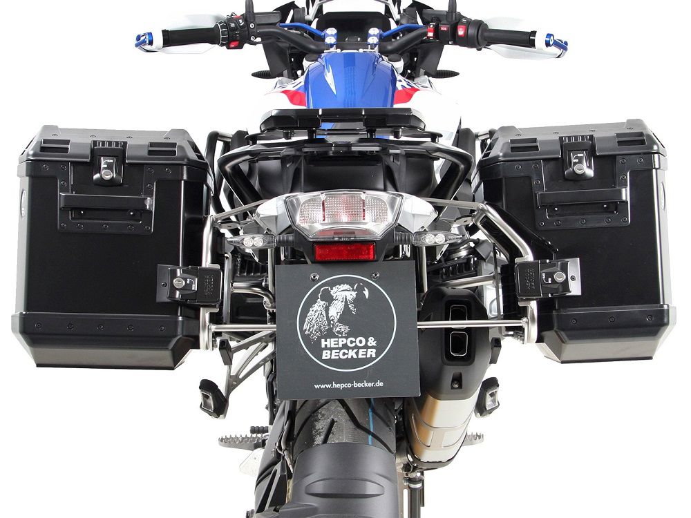Porte-bagages et valises découpés Hepco&Becker noirs pour BMW R1250GS LC '18-