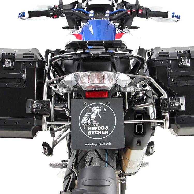 Porte-bagages et valises découpés Hepco&Becker noirs pour BMW R1250GS LC '18-