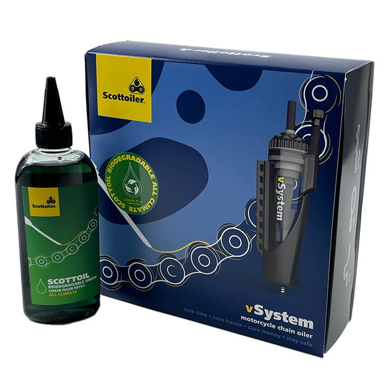 Système de lubrification de chaîne Scottoiler Huile Bio