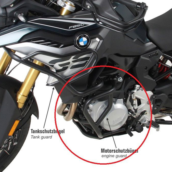 Pare-choc noir Hepco&Becker BMW F750GS '18-23