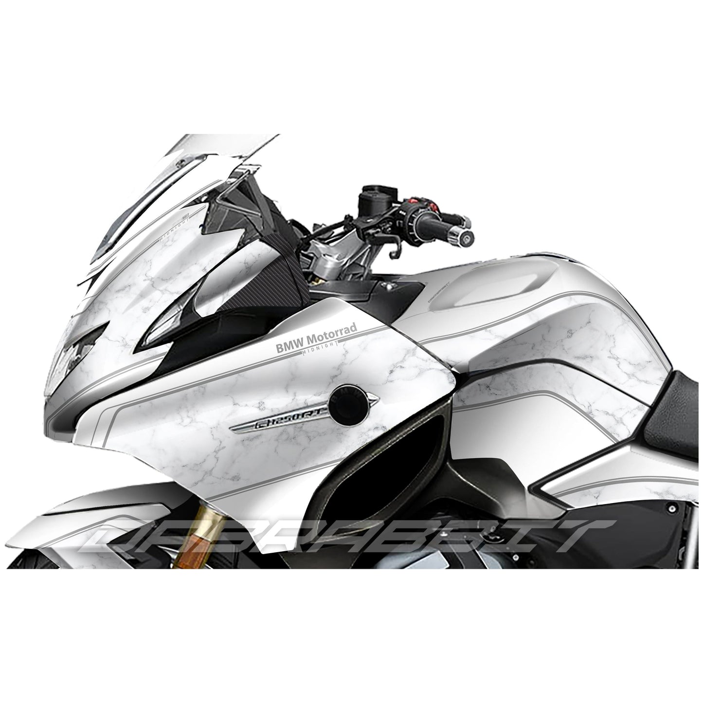 Jeu d'autocollants BMW R 1200/1250 RT camouflage blanc