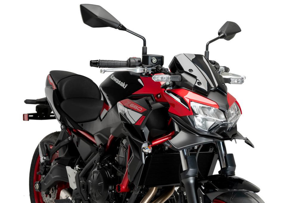 Becquet avant Naked noir mat Puig pour Kawasaki Z650 '21-
