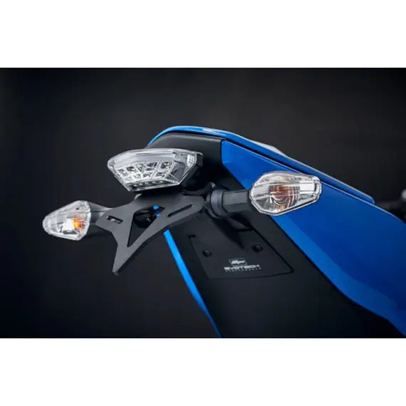 Support de plaque d'immatriculation avec feu arrière transparent Evotech Performance Suzuki GSX-8S '23-