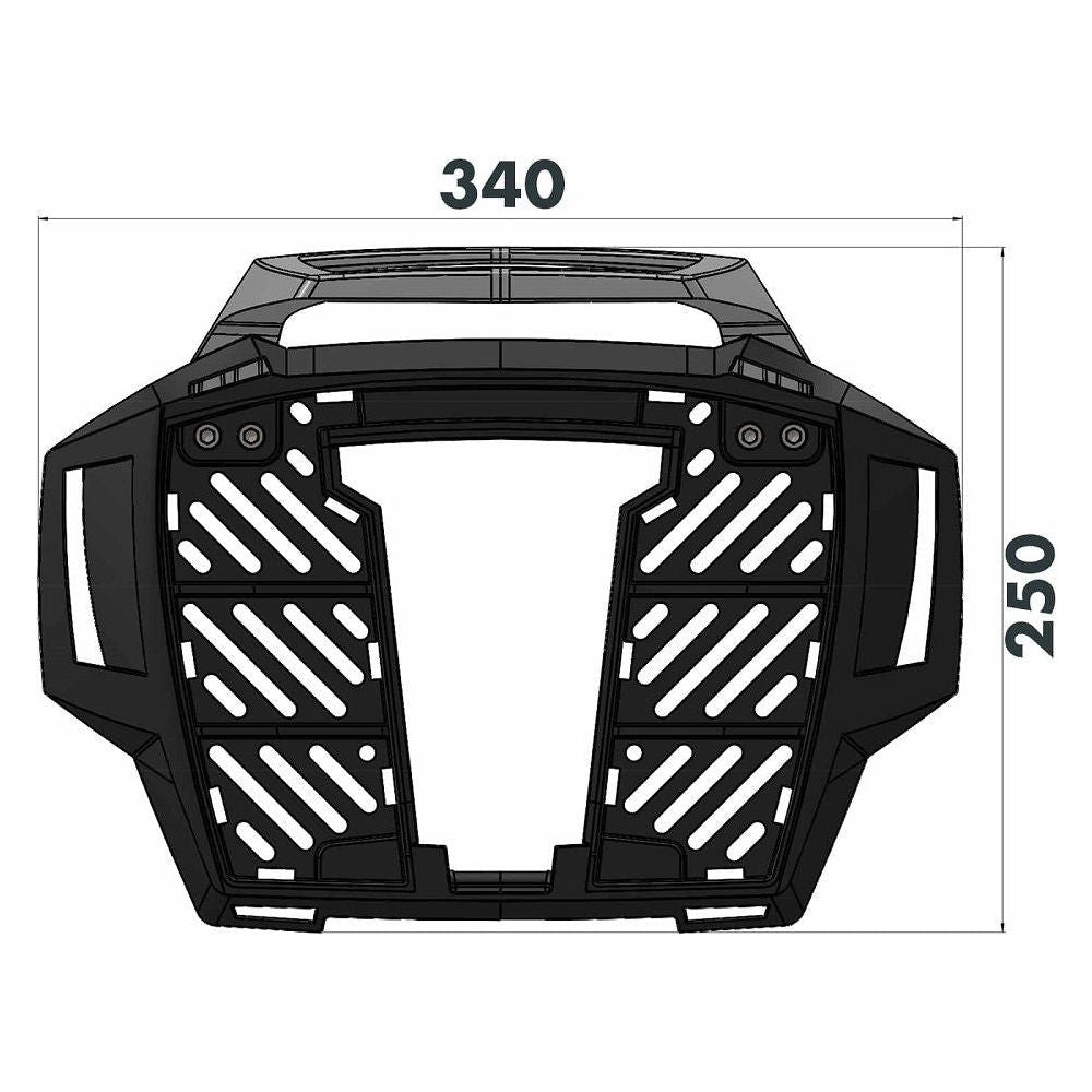 Porte-bagages supérieur Alurack Hepco&Becker Touareg 660