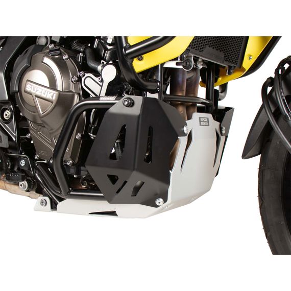 Plaque de carter aluminium noir/argent Hepco&Becker Suzuki V-Strom 800 DE '23-