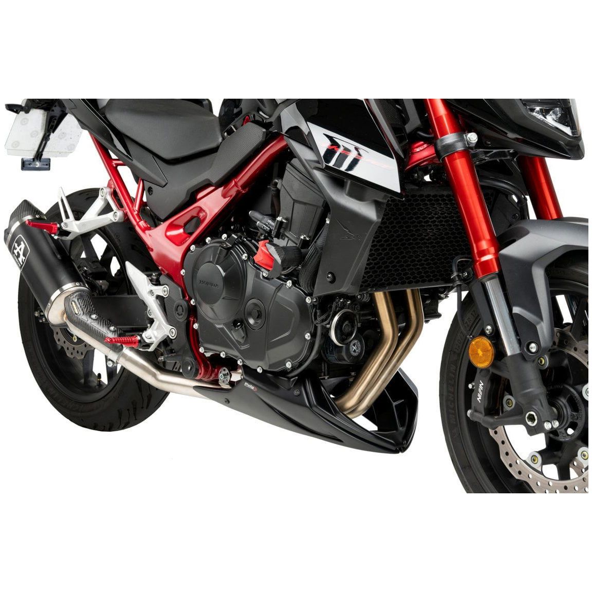 Spoiler moteur Puig noir mat Honda CB750 Hornet '23-