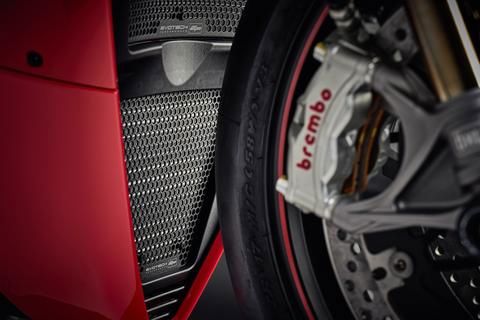 Jeu de caches de radiateur noirs Evotech Performance Ducati Streetfighter V4 '20-