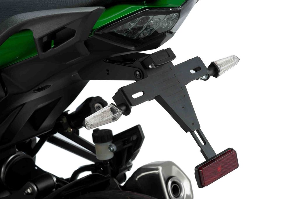Support de plaque d'immatriculation noir Puig Kawasaki Z1000SX '11-