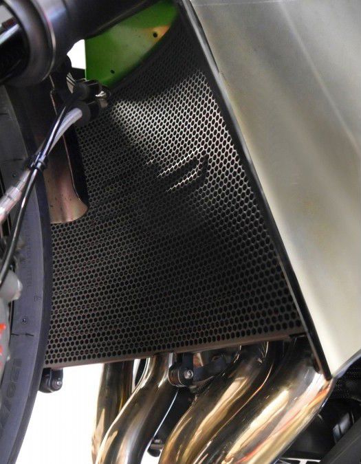 Cache radiateur noir Evotech Performance Kawasaki Ninja H2 SX '18-
