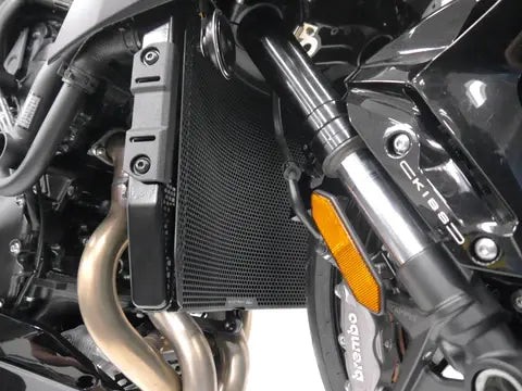 Cache radiateur noir Evotech Performance Kawasaki Z H2 ´20-