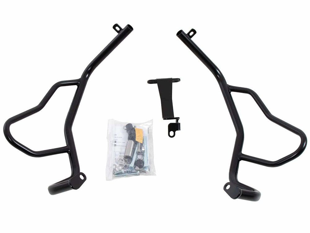 Crash bar noir au-dessus de la BMW F750GS '18-23 Hepco&Becker