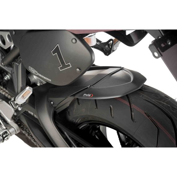Extension de garde-boue arrière noir mat pour le garde-boue d'origine Yamaha Tracer 9 / GT '21-