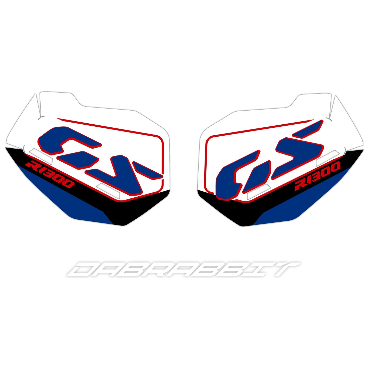 Jeu d'autocollants pour valise BMW R 1300 GS VARIO bleu