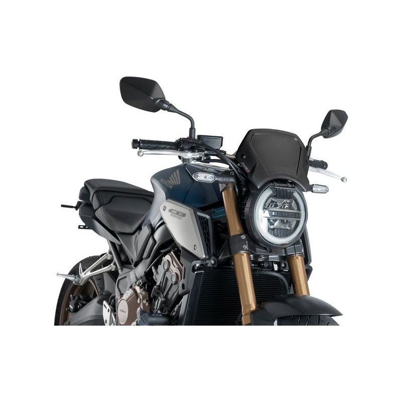 Plaque avant ABS noire Puig Honda CB650R '19- / CB1000R '18-