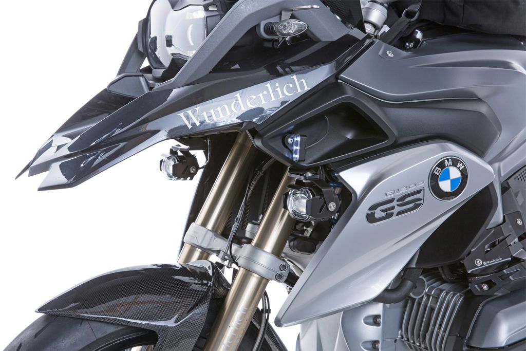 Phare auxiliaire LED MicroFlooter BMW R1250GS '18- noir Wunderlich