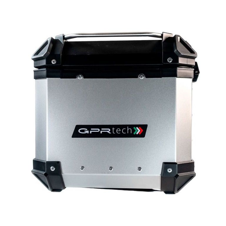 Top case ALPI-TECH 35L argent avec plaque de montage universelle