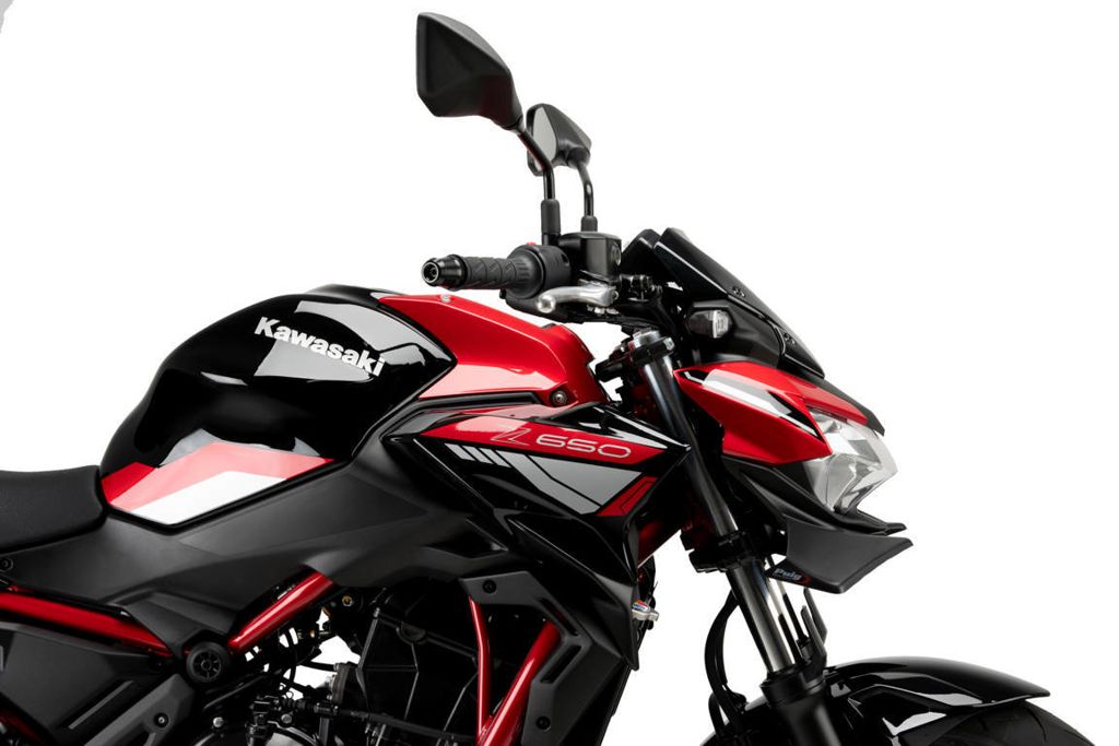 Becquet avant Naked noir mat Puig pour Kawasaki Z650 '21-