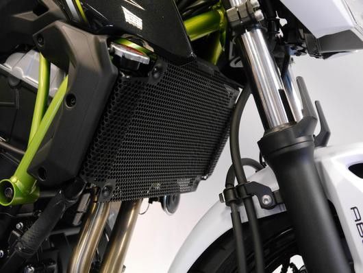 Cache radiateur noir Evotech Performance Kawasaki Z650 '17-