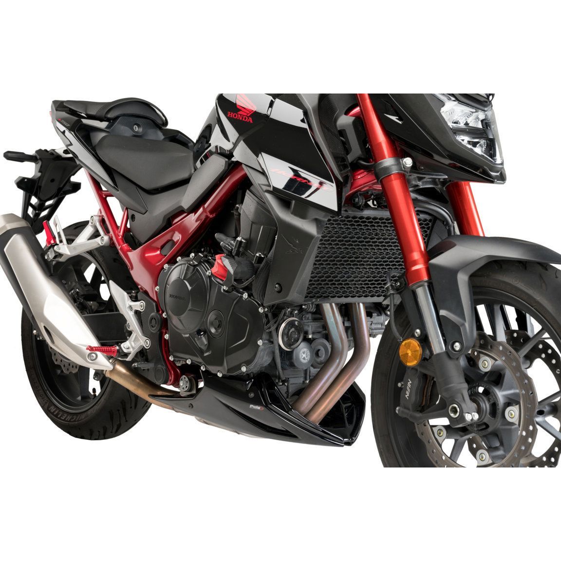 Spoiler moteur Puig noir Honda CB750 Hornet '23-