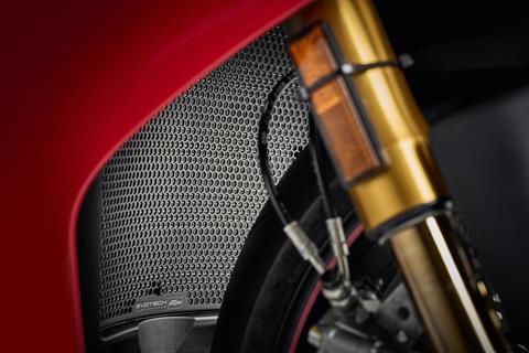 Jeu de caches de radiateur noirs Evotech Performance Ducati Streetfighter V4 '20-