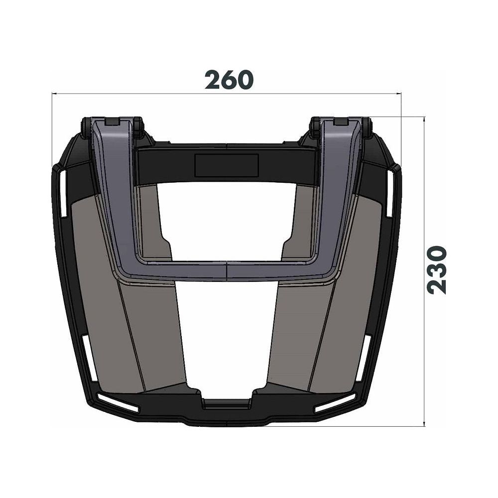 Porte-bagages supérieur noir Easyrack Hepco&Becker Honda CB750 Hornet '23-Bagages