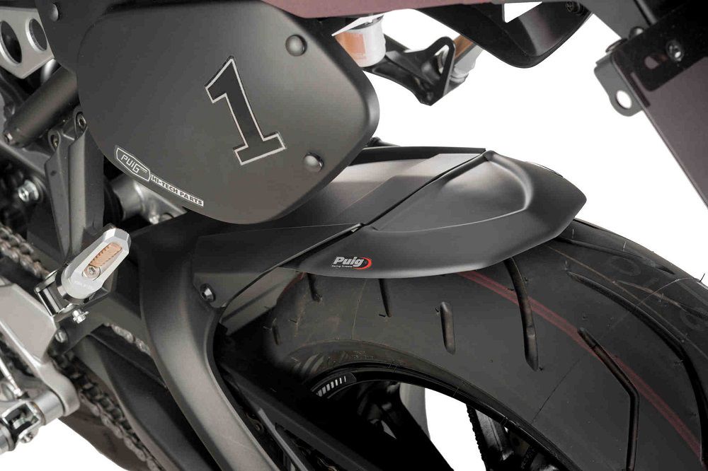Extension de garde-boue arrière Puig noir mat pour le garde-boue d'origine Kawasaki Versys 1000 '19-