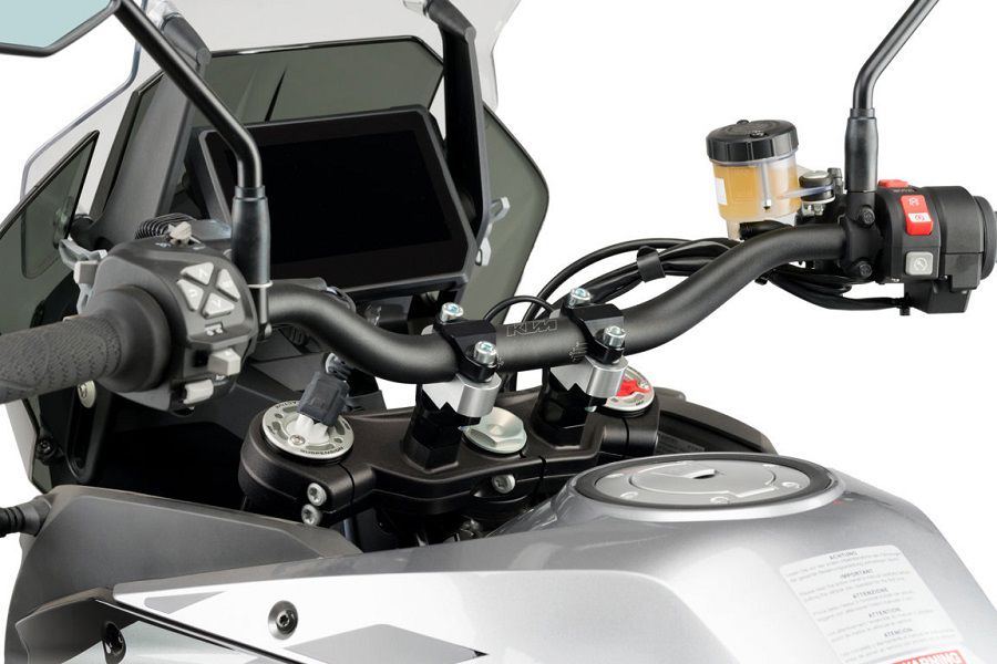 Réhausseurs de guidon 20 mm argent Puig BMW R1200GS / R1250GS / Adventure