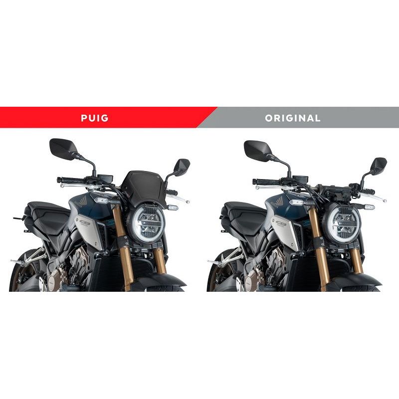 Plaque avant ABS noire Puig Honda CB650R '19- / CB1000R '18-