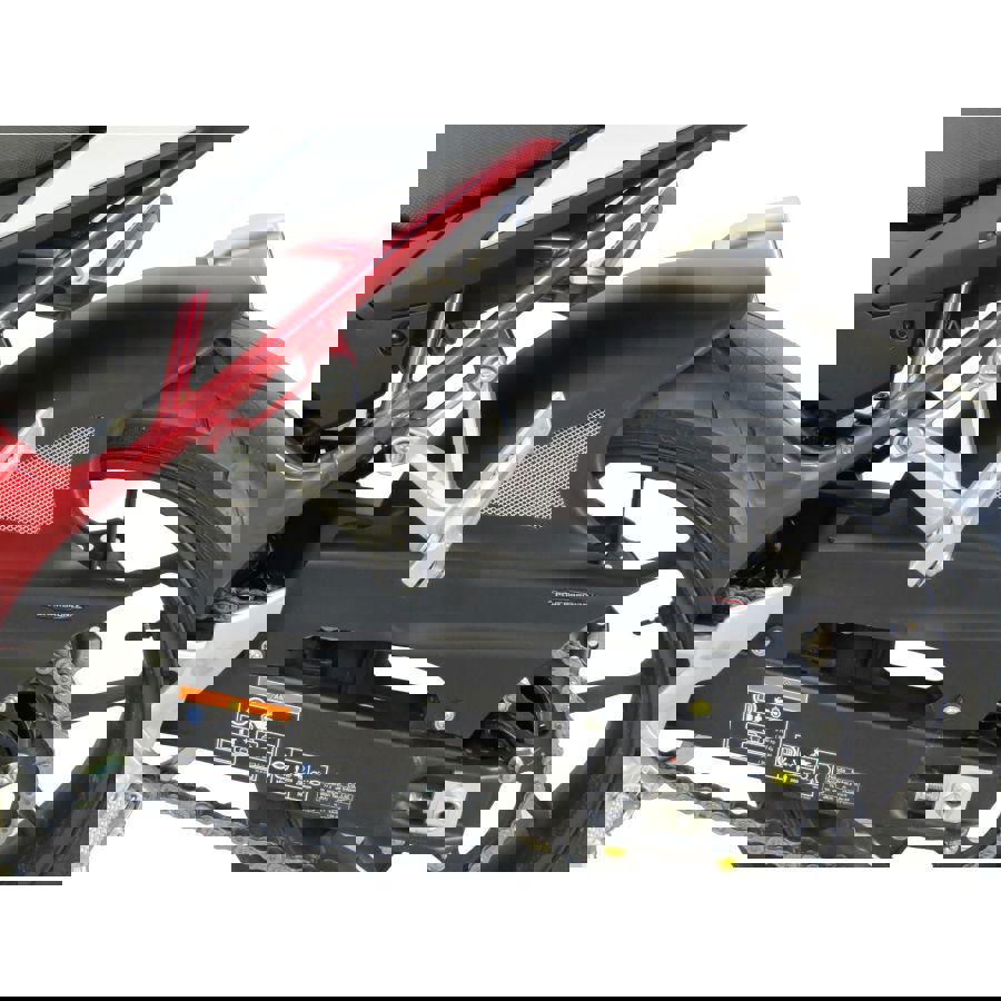 Garde-boue arrière sport-line noir mat avec maille argentée Honda CB750 Hornet '23-