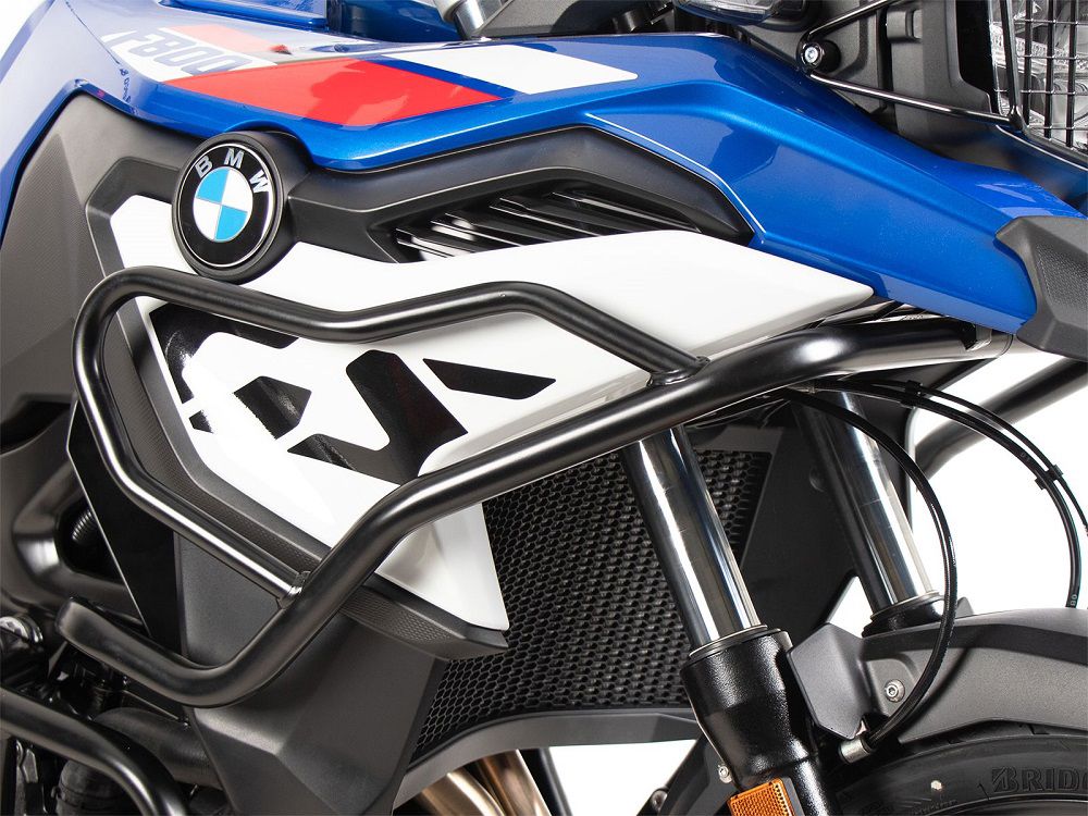 Crash bar noir au-dessus de la BMW F750GS '18-23 Hepco&Becker
