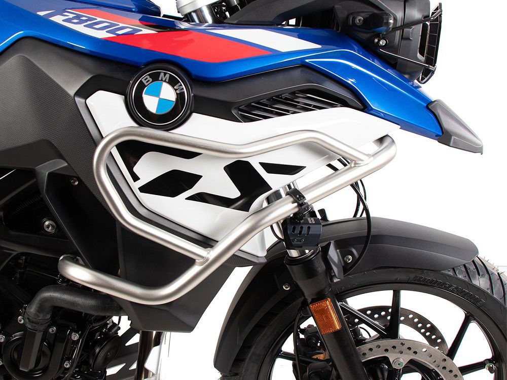 Crash bar en acier inoxydable au-dessus de Hepco&Becker BMW F750GS '18-23
