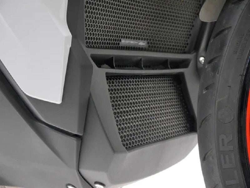 Ensemble de caches de radiateur/refroidisseur d'huile noir Evotech Performance BMW S1000XR '20-23