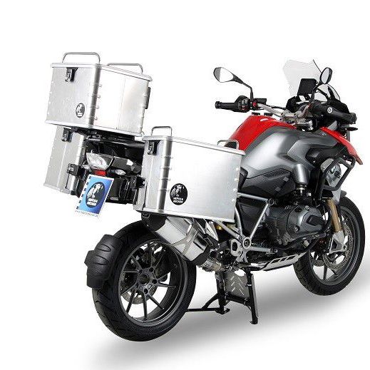 Porte-bagages supérieur argenté Alurack Hepco&Becker BMW R1200GS LC '13-'18