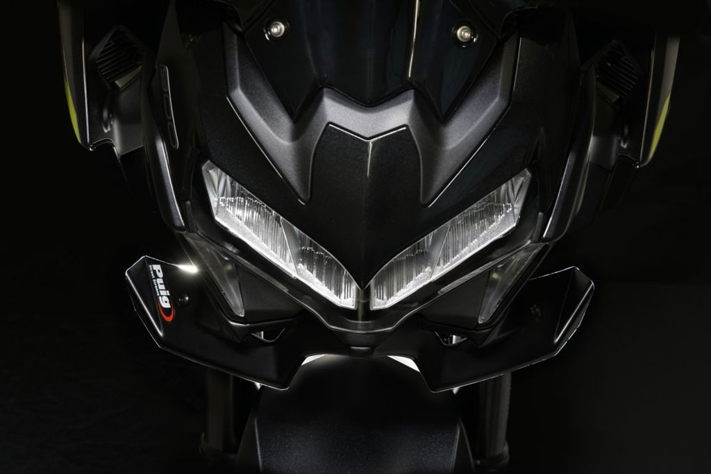 Becquet avant Naked noir mat Puig pour Kawasaki Z900 '20-