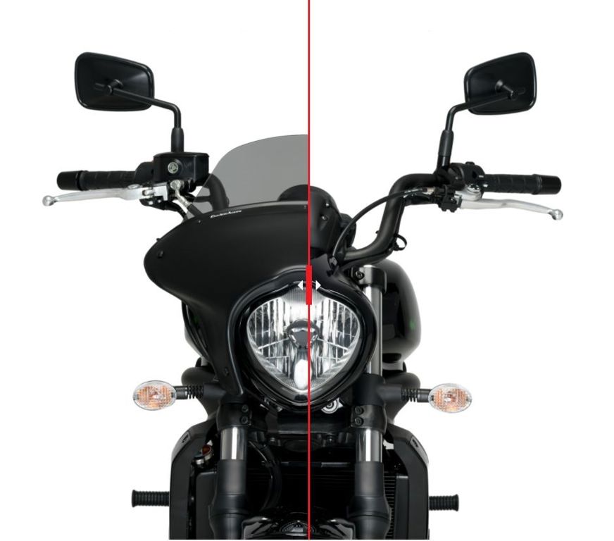 Batwing SML Touring Puig Kawasaki Vulcan S '15 - carénage teinté clair