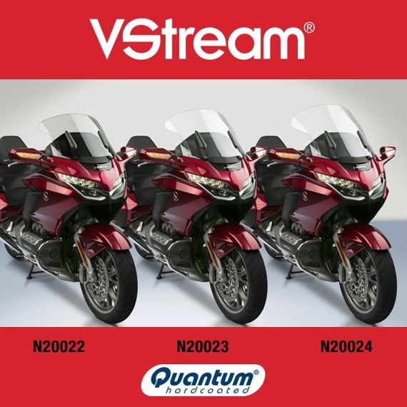 Pare-brise de remplacement National Cycle VStream haut transparent Honda GL1800 Gold Wing '18-