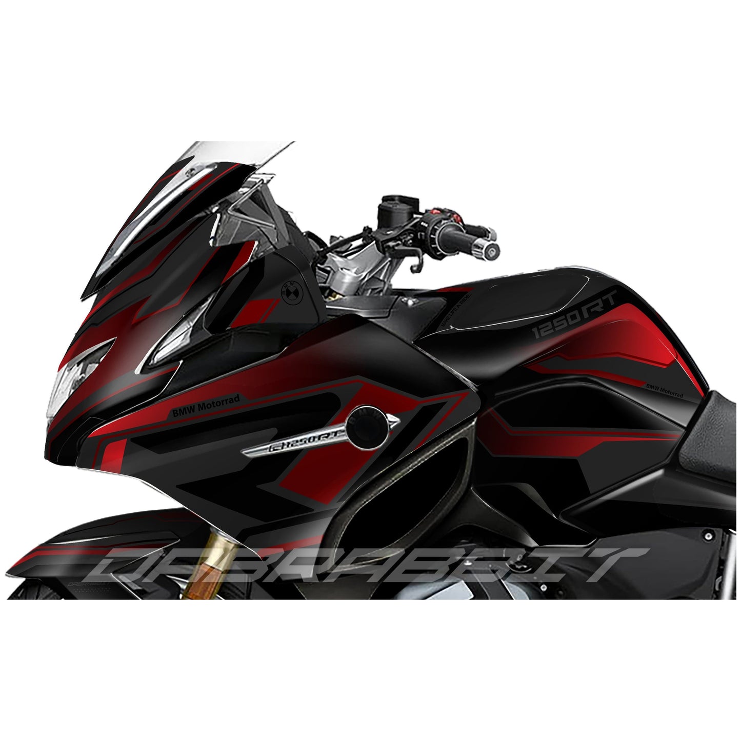 Pack autocollant BMW R 1200/1250 RT Rouge