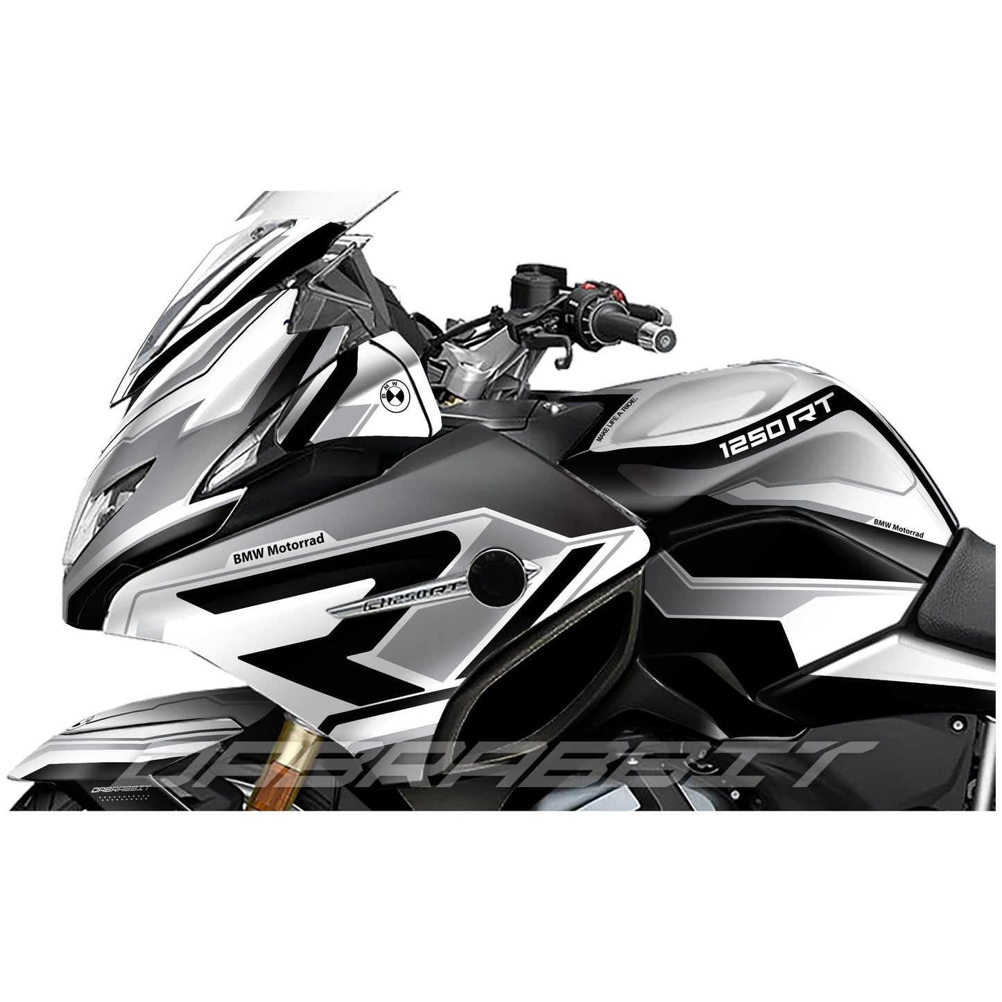 Pack d'autocollants BMW R 1200/1250 RT gris W