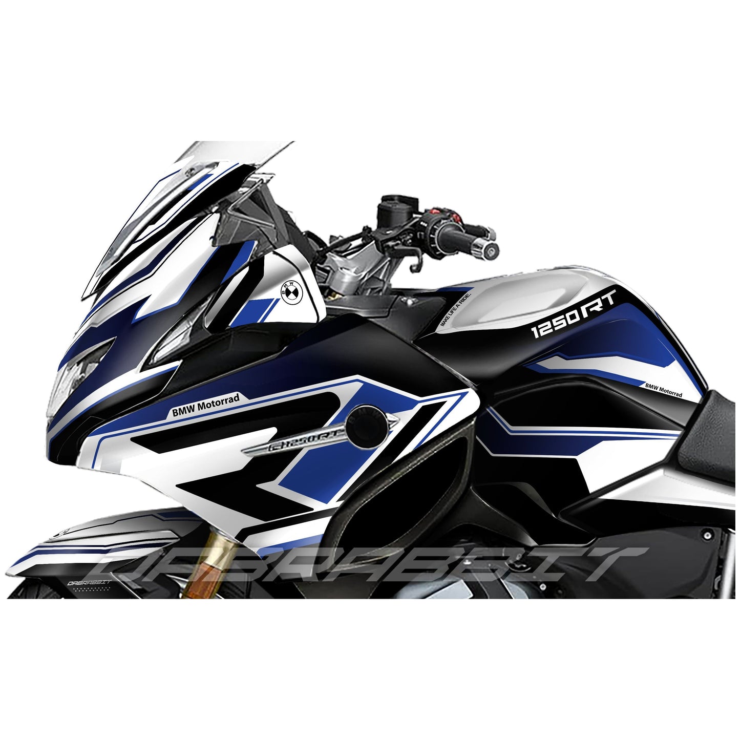 Pack d'autocollants BMW R 1200/1250 RT bleu W