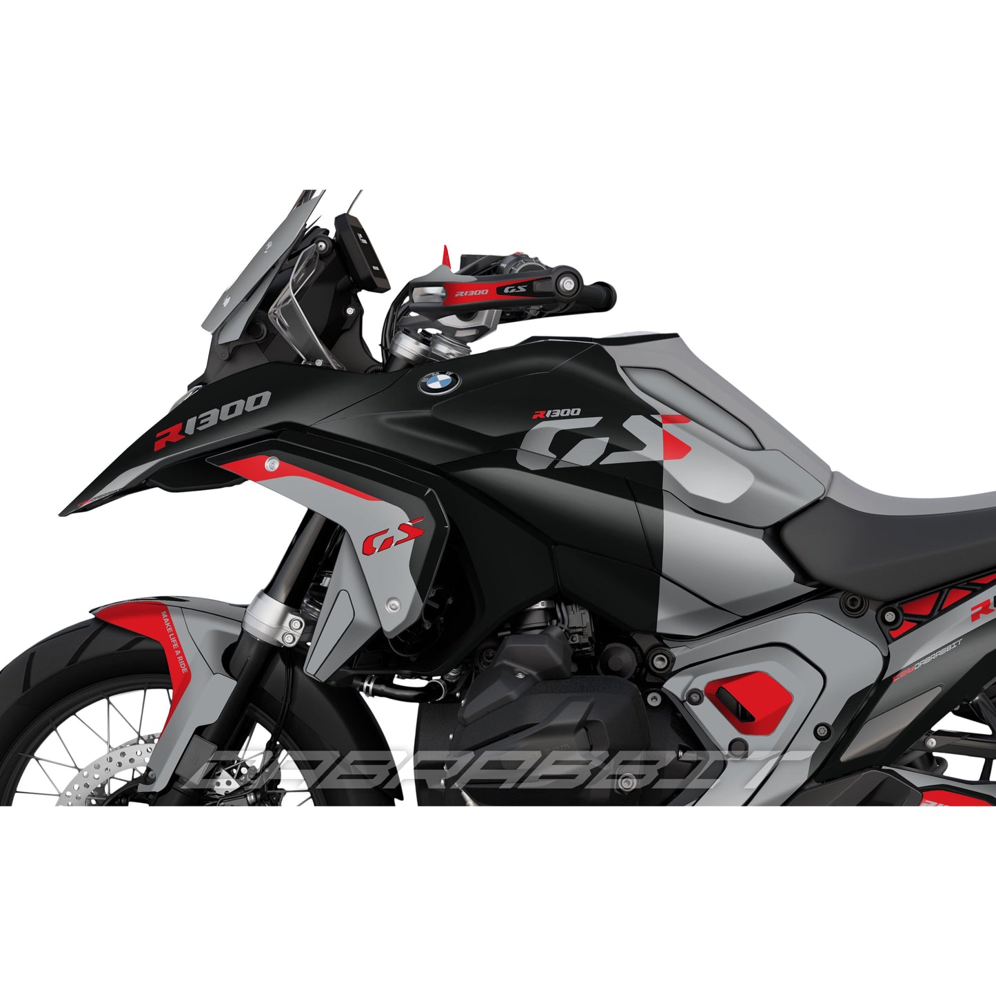 Jeu d'autocollants BMW R1300GS gris