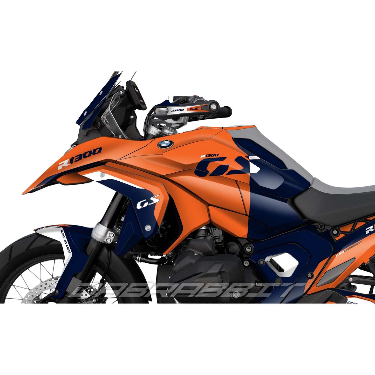 Pack d'autocollants BMW R1300GS orange